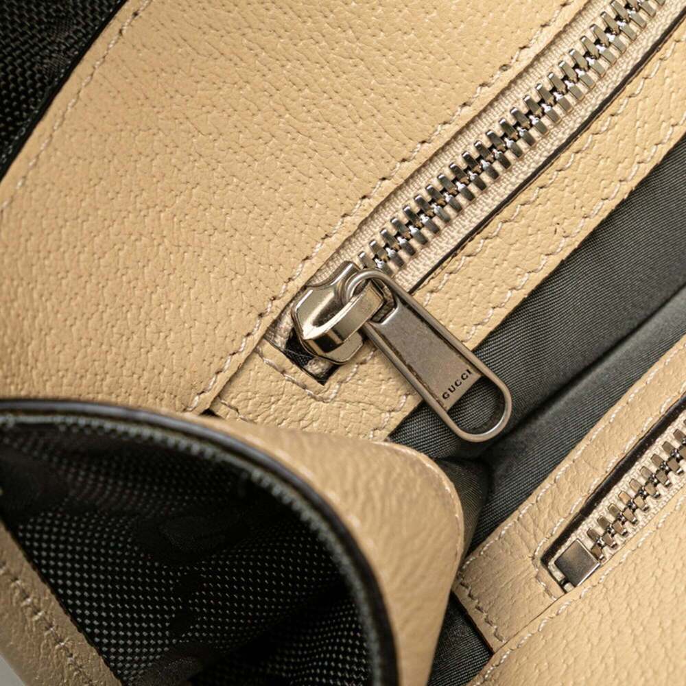 GUCCI Cream Leather Shoulder Bag - Picture 7 of 10